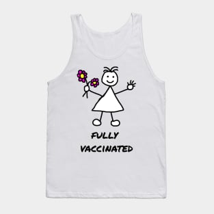 Cute Girl Fully Vaccinated Tank Top